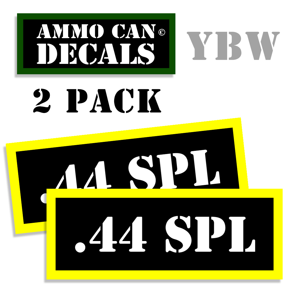 44 SPL Ammo Label Decals Box Stickers decals - 2 Pack BLYW