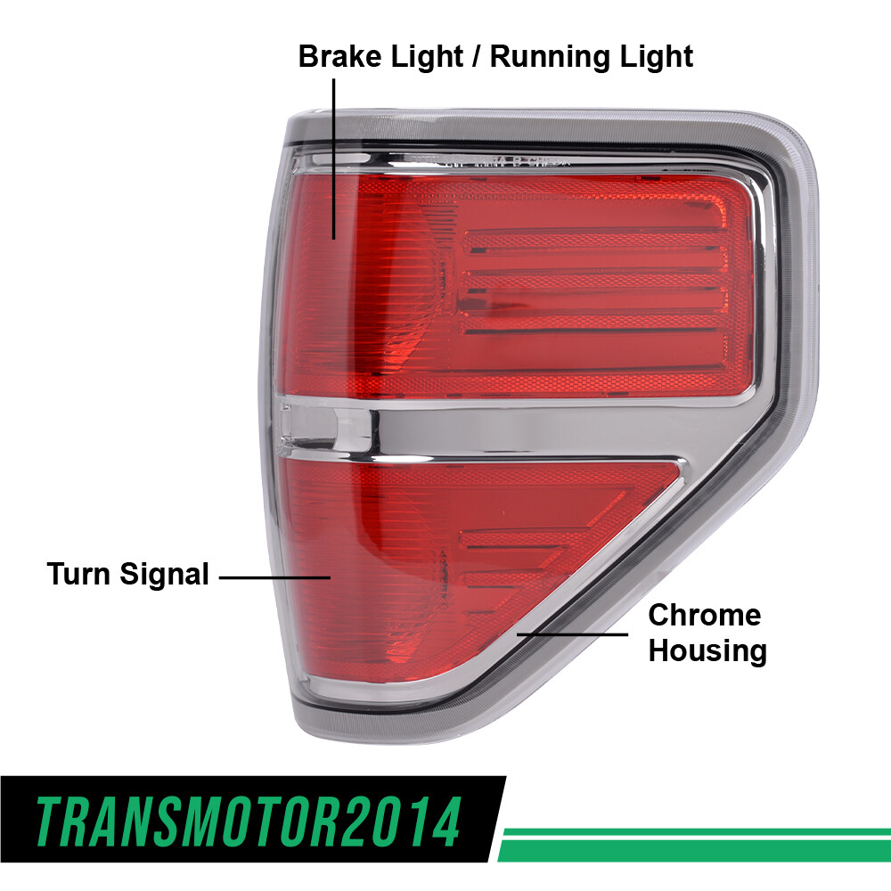 FIT FOR 2009-2014 FORD F-150 PICKUP REAR TAIL LIGHTS BRAKE LAMPS LEFT & RIGHT