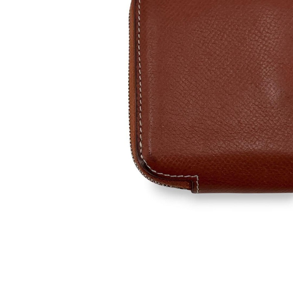 Azap Coin Case Silk In Compact Round Zip Leather