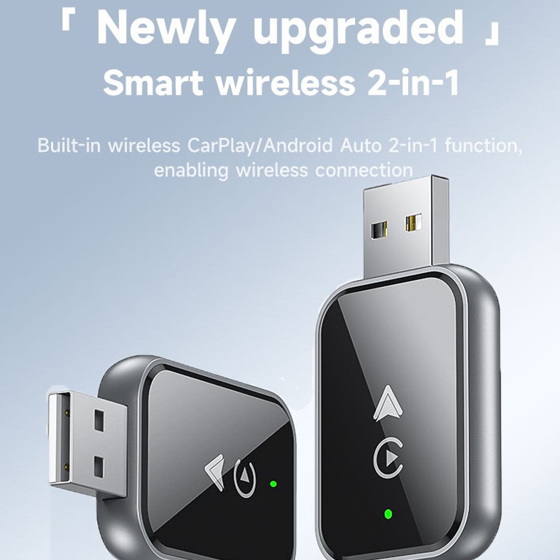 2025 Upgrade Wireless CarPlay Adapter USB for Apple IOS, Samsung Android