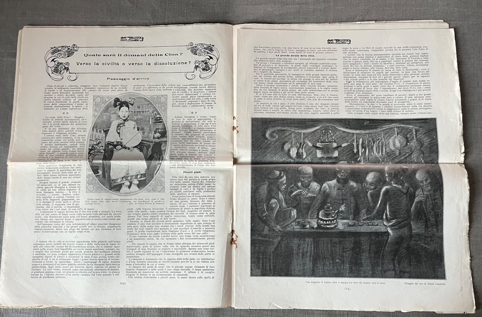 La Donna - La Tribuna newspaper magazine - November 1911 - The new China