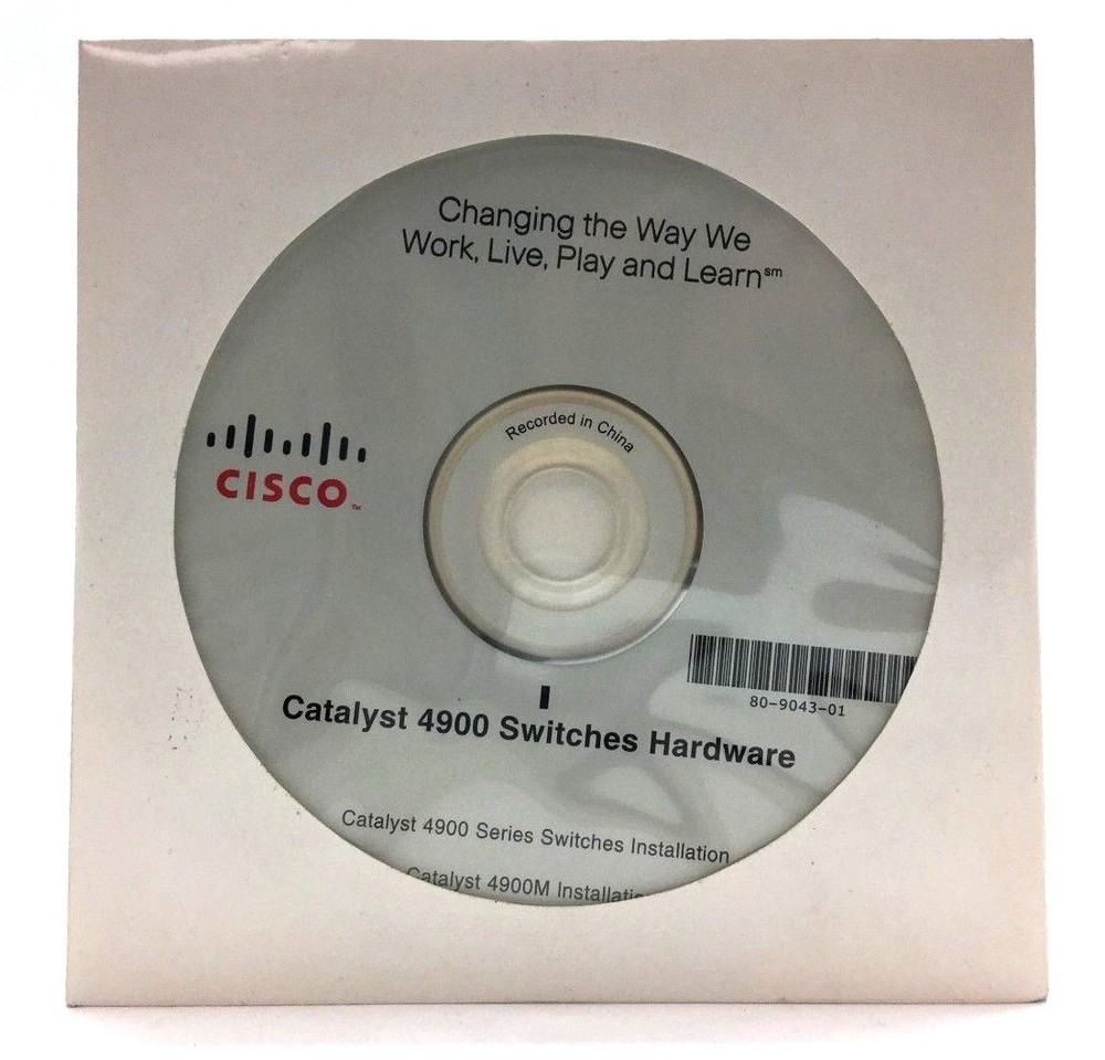 Cisco Catalyst 4900 Series Switches Hardware Installation CD Instructional Guide