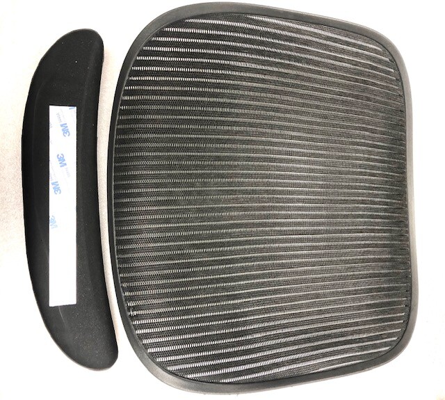 Herman Miller Aeron Size B Blemished Black Seat Mesh With New Insert Seat Foam.