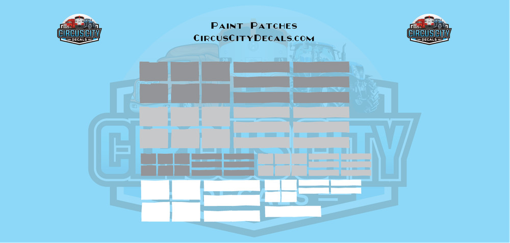 Reporting Mark Paint Patch Set White Gray O Scale