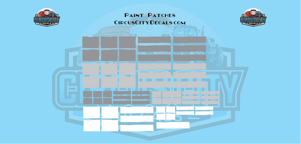Reporting Mark Paint Patch Set White Gray O Scale