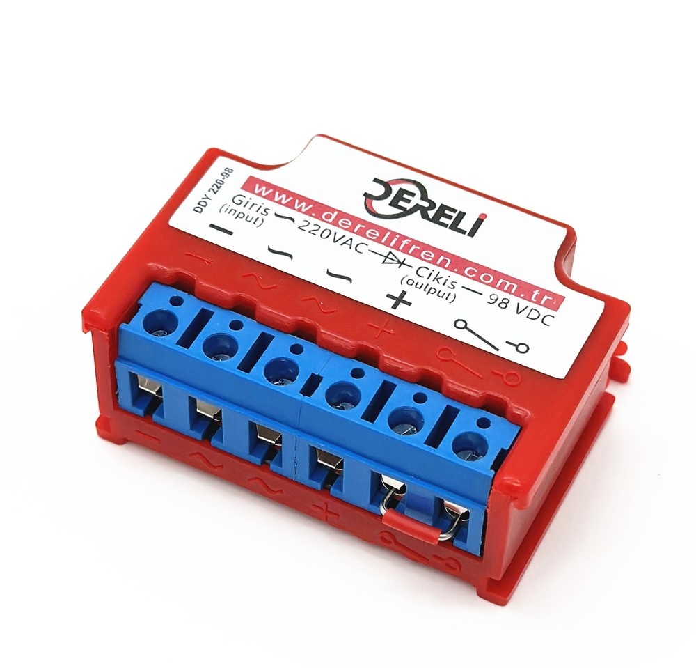 1pc DERELI DDY 220-98 input 220VAC output 98VDC Half-Wave Brake Rectifier module