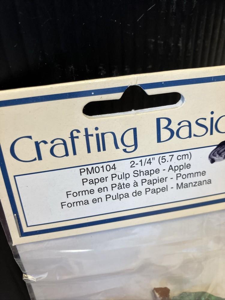 Painted APPLES 🍎 Wangs Crafting Basics 2.25” Apple Shape 4 Pkgs New