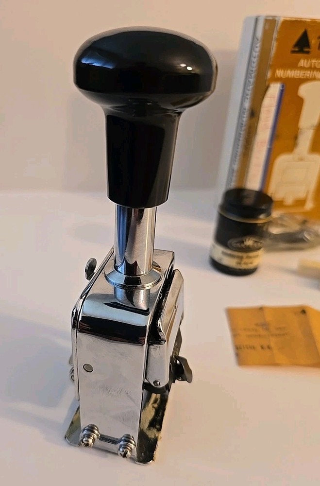 Vintage TANNCO Automatic Numbering Machine Model 600