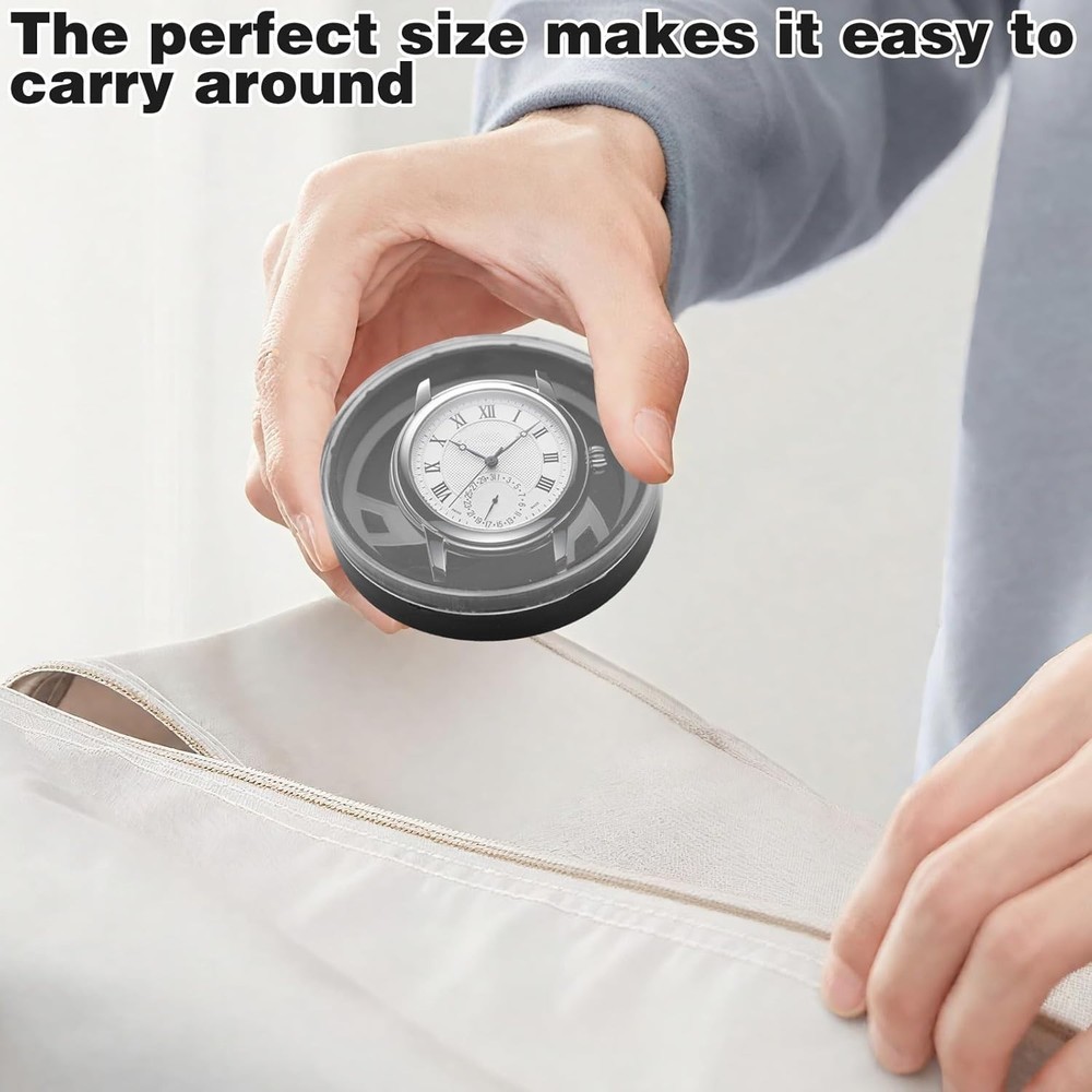 2Pcs Portable Watch Face Storage Boxes - Dust-Proof & Scratch-Proof Protection