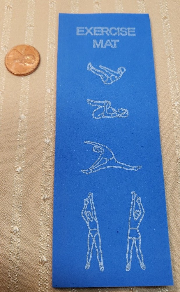 MINIATURE DOLLHOUSE OR ROOM BOX EXERCISE MAT