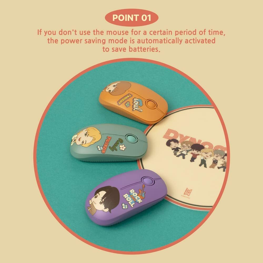 [US seller] BTS TinyTAN Dynamite Official BTS Wireless Mouse
