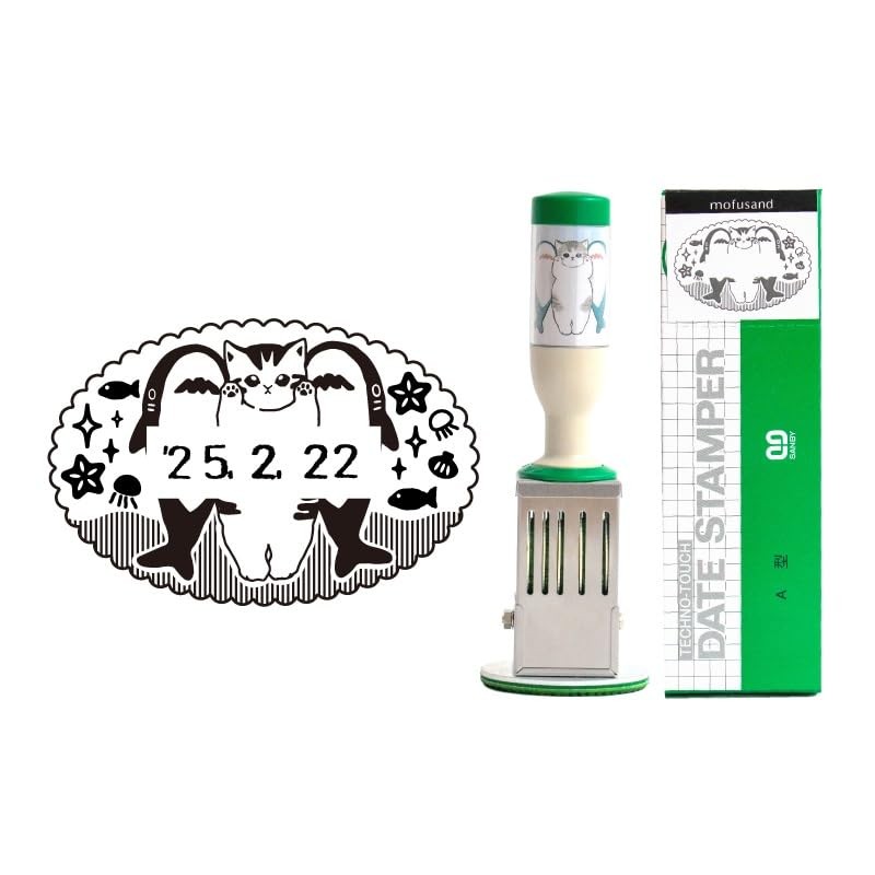 Futaba mofusand Date Stamp Oval Shark Cat K-same