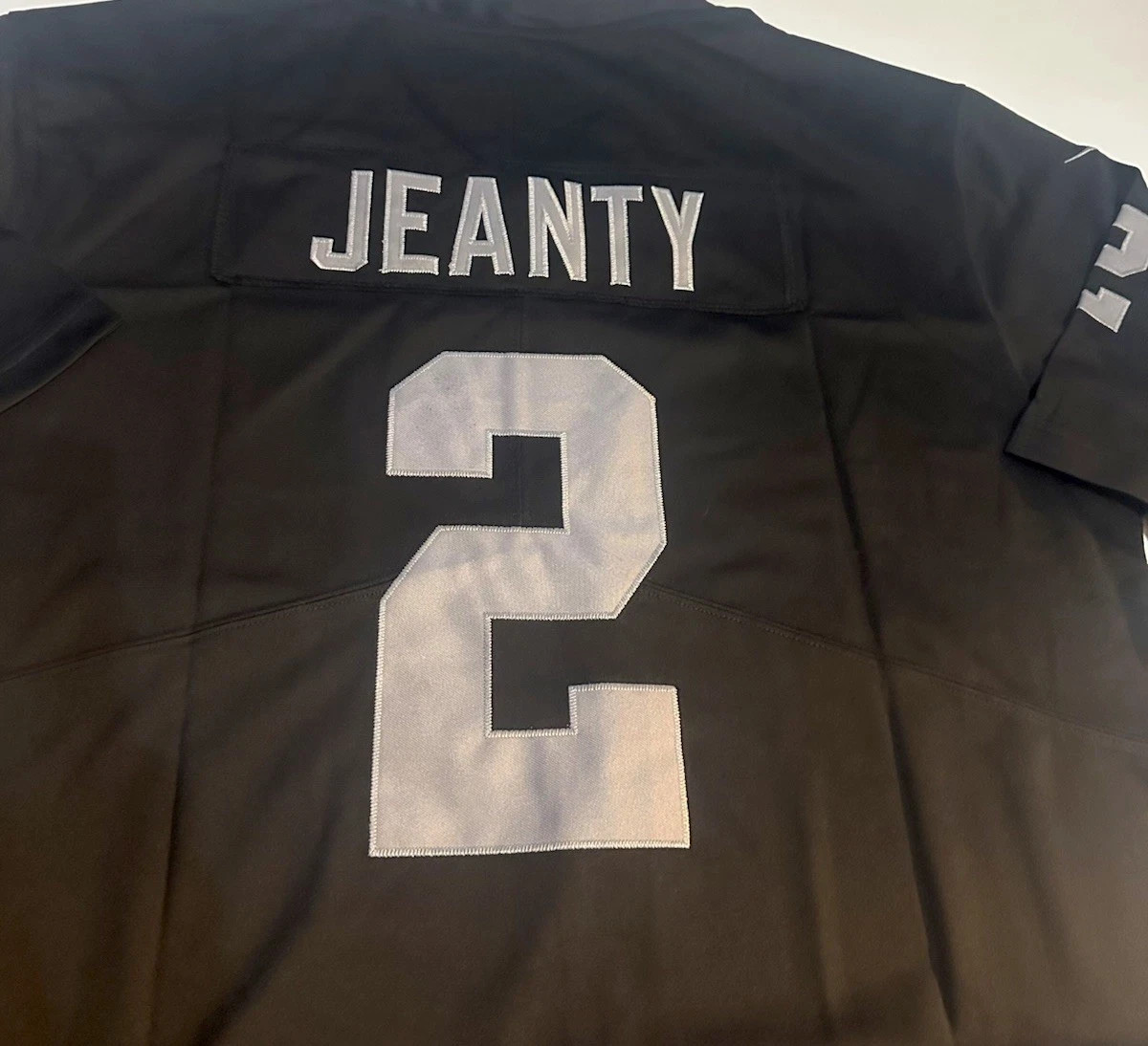 Men's Raiders Ashton Jeanty #2 Stitched Jersey Black Elite Quality