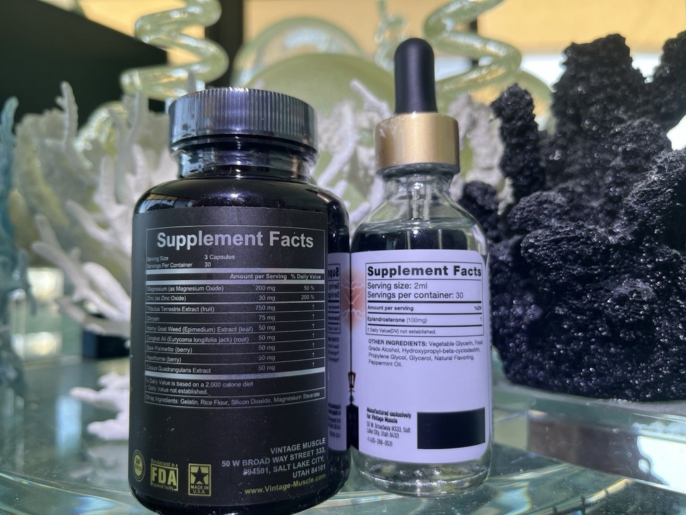 Epi/AlphaTest Stack 2 Step Precursor 2 Epi Andro5DHEA By Vintage Muscle 💪 🔥