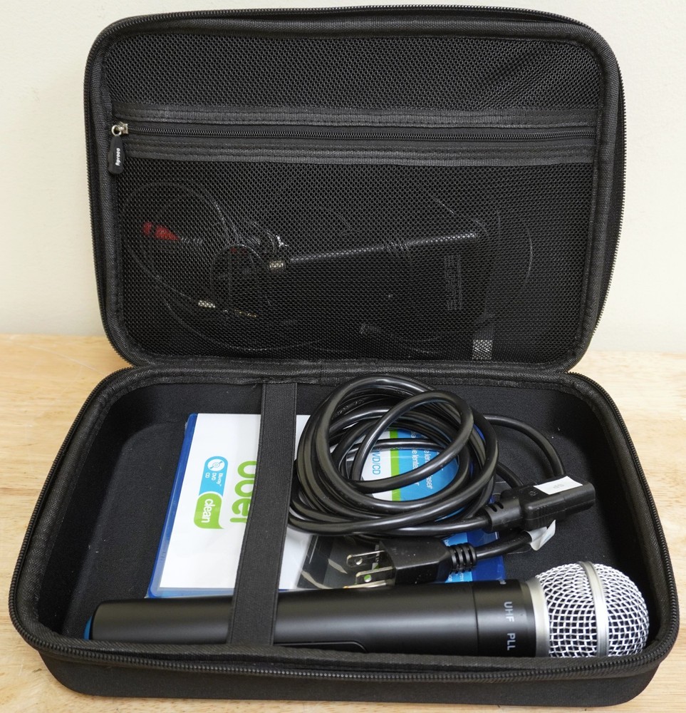 PLL UHF Handheld Microphone, Transmitter, Case, Etc.