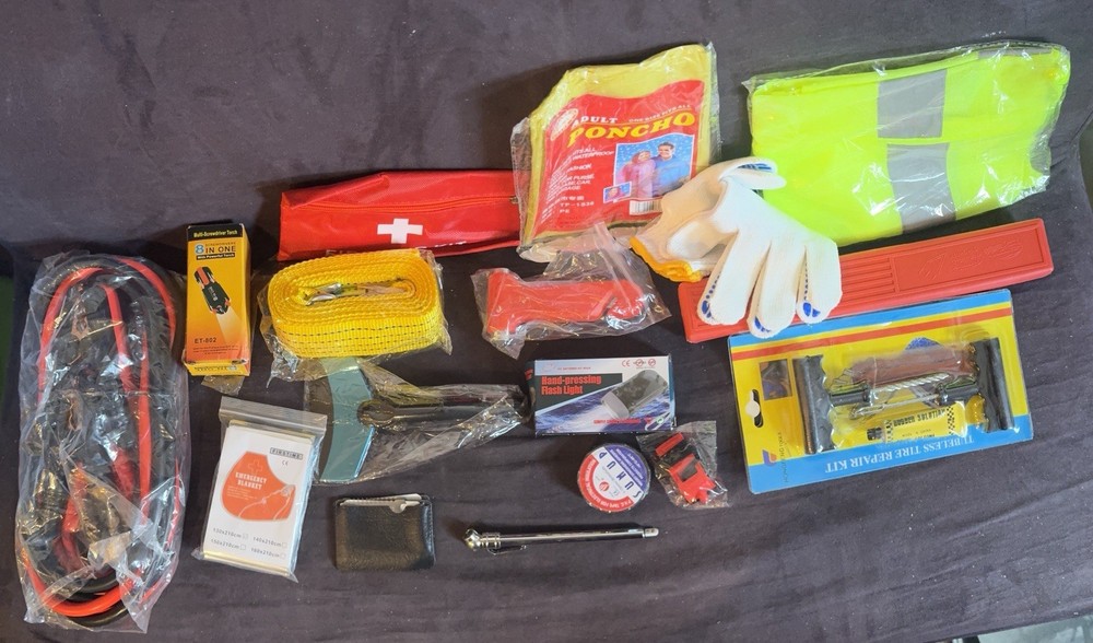 Emergency Roadside Kit With Case