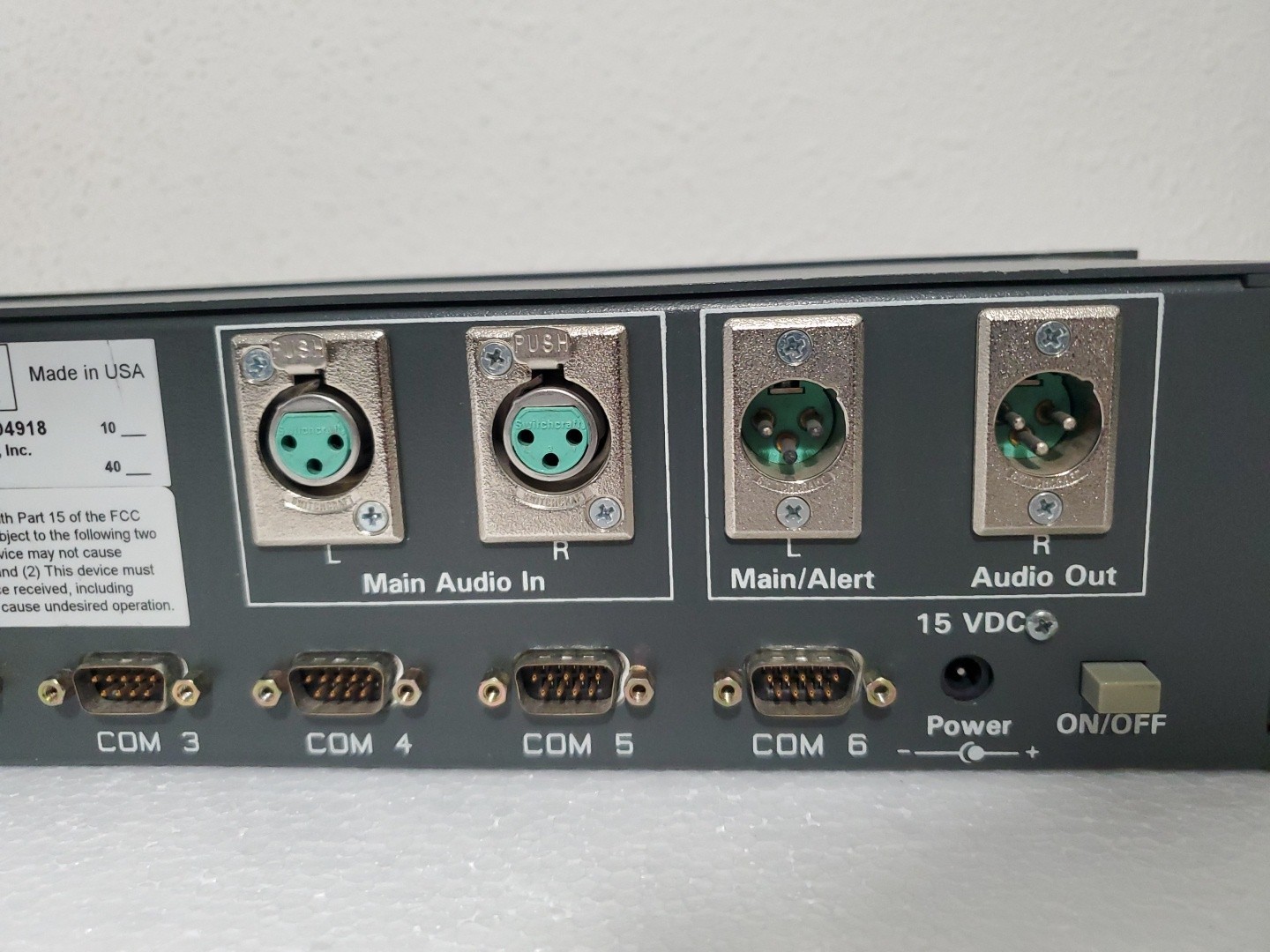 SAGE ALERTING SYSTEMS EAS ENDEC 1822 Alert System Encoder/Decoder AS IS *READ*