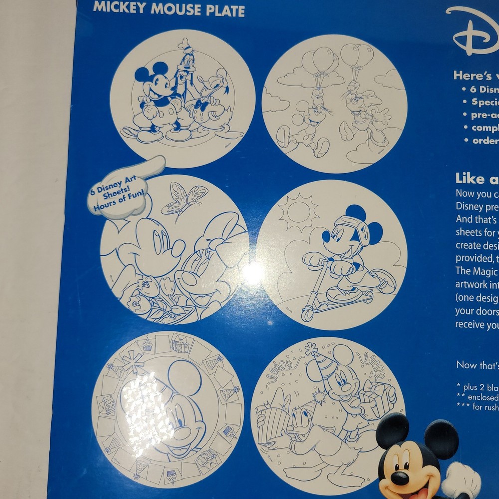 Disney Mickey Mouse Make A Plate Kit
