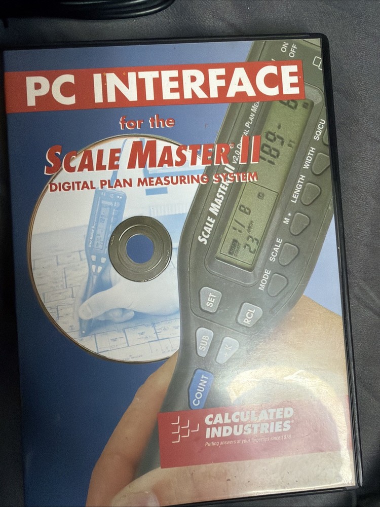 Scale Master II Digital Plan Measuring System with PC interface & Cable 4PARTS
