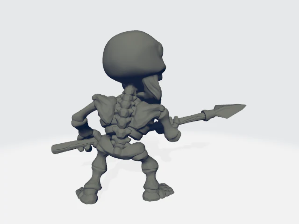 Chibiatures - Skeleton Spear #4