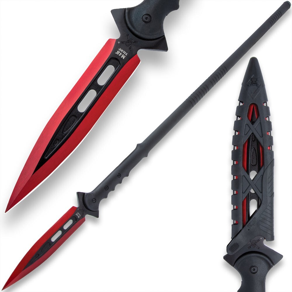 M48 Kommando Red Talon Survival Spear | Vortec Blade Sheath | 44 1/8” Overall