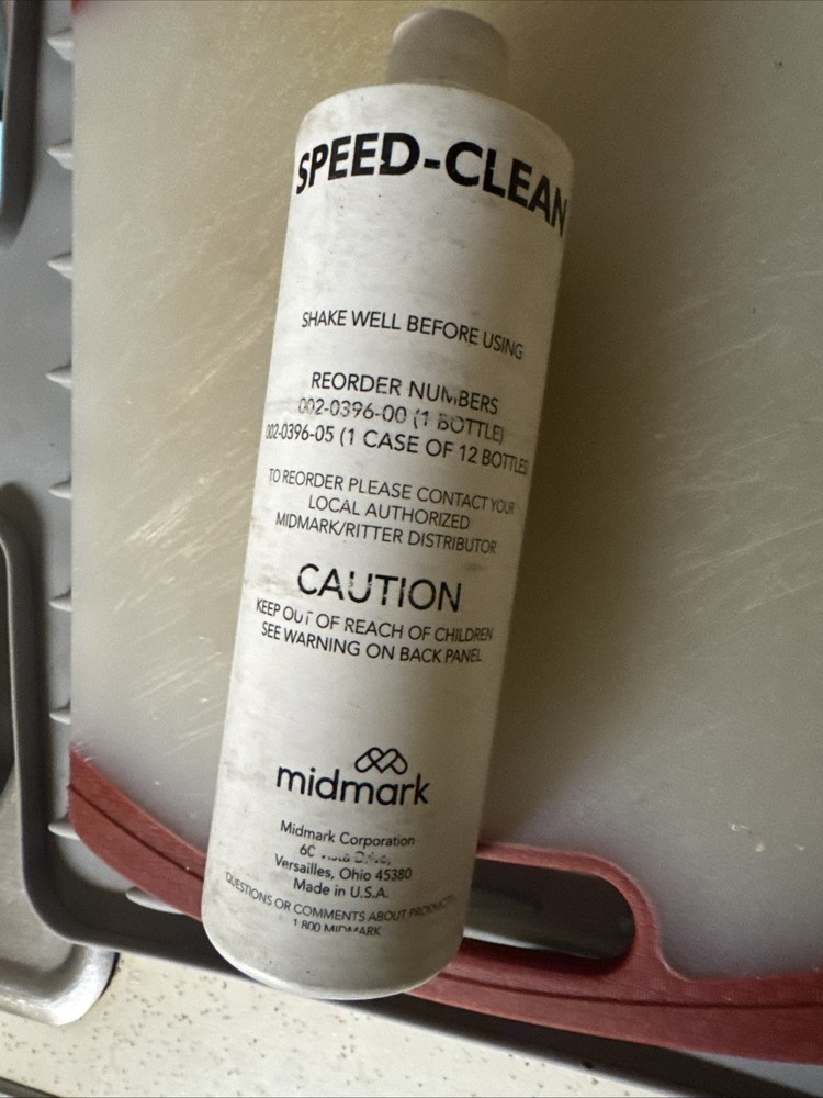 Midmark 002-0396-00 Speed-Clean 16oz Bottle Solution for Table Top Sterilizer