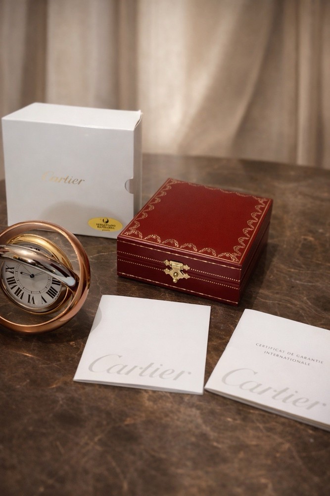 Cartier Trinity Clock Desk Clock - Full Set 2006 - Box & Papers