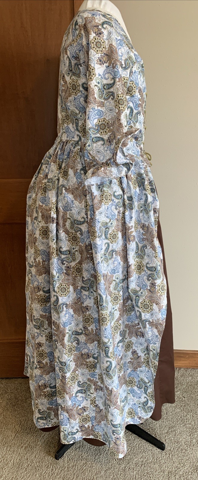 LG Outlander, Colonial, Lightweight Cotton Paisley Polonaise/Over Dress. NWOT