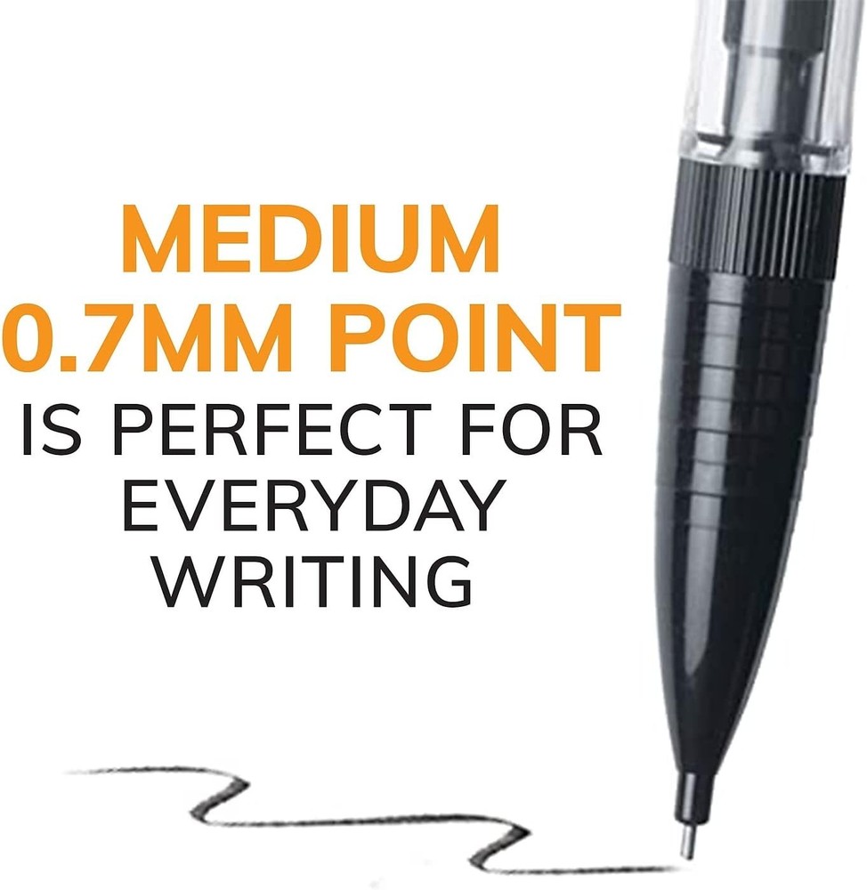 Xtra-Smooth Mechanical Pencils with Erasers, Medium Point (0.7Mm), 12-Count Pack