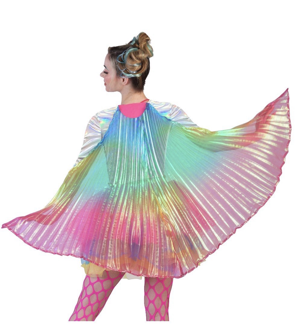 WAY TO CELEBRATE Adult Halloween Rainbow Wings • One Size