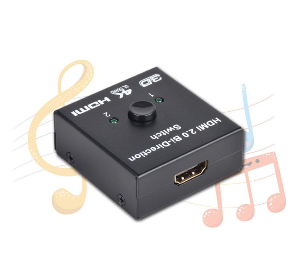 HDMI Splitter 2 Input 1 Output OR 1 Input 2 Output 2 Way Switch Box FHD 1080P