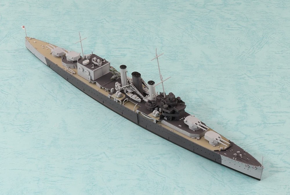 Aoshima 1/700 BRITISH HEAVY CRUISER HMS CORNWALL Kit New JP