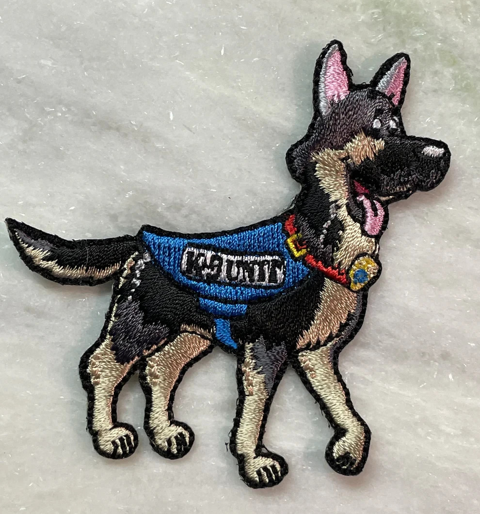 K9 Unit Patch, Police Dog, Perfect for Backpacks, Jackets, Stocking- Heat Sealed