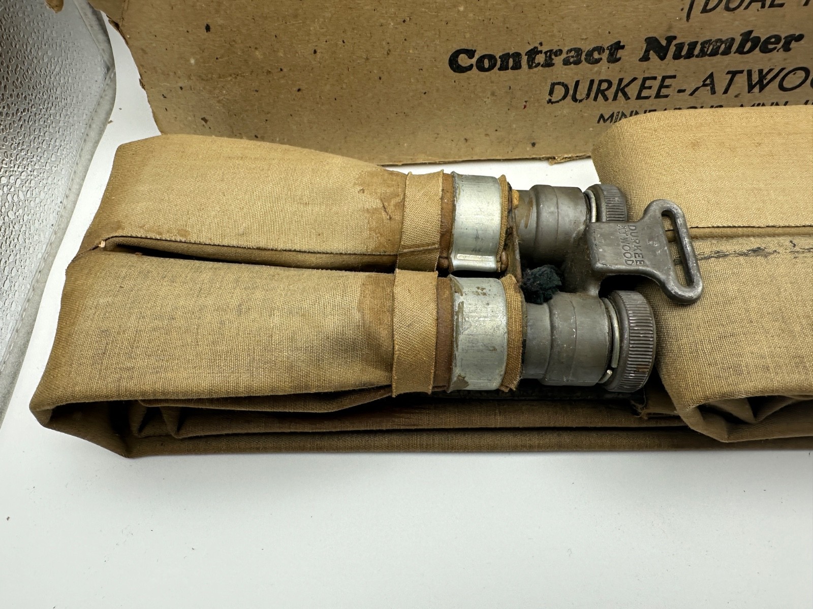 Vintage Durkee Atwood USN Inflatable Life Preserver Belt WWII D Day Military NEW