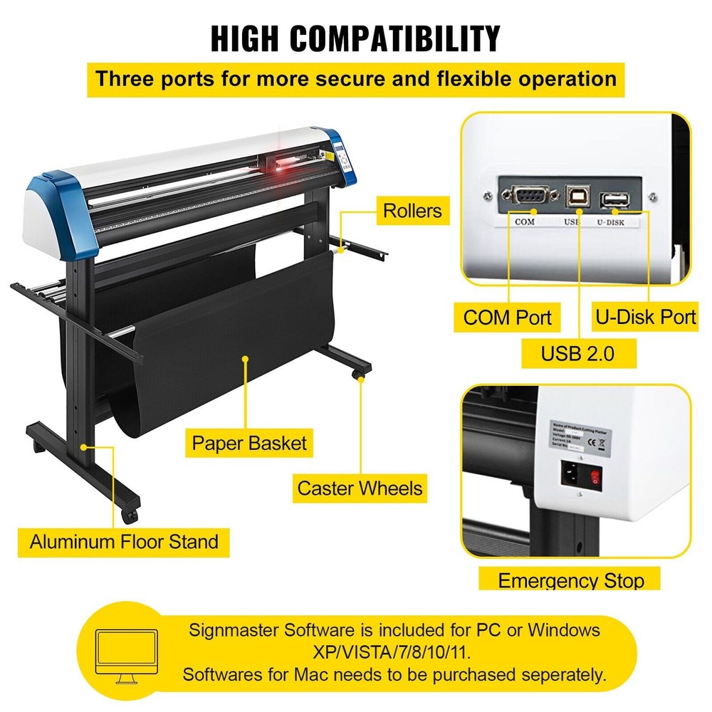53in Accurate Vinyl Cutter with Replaceable Blades Set