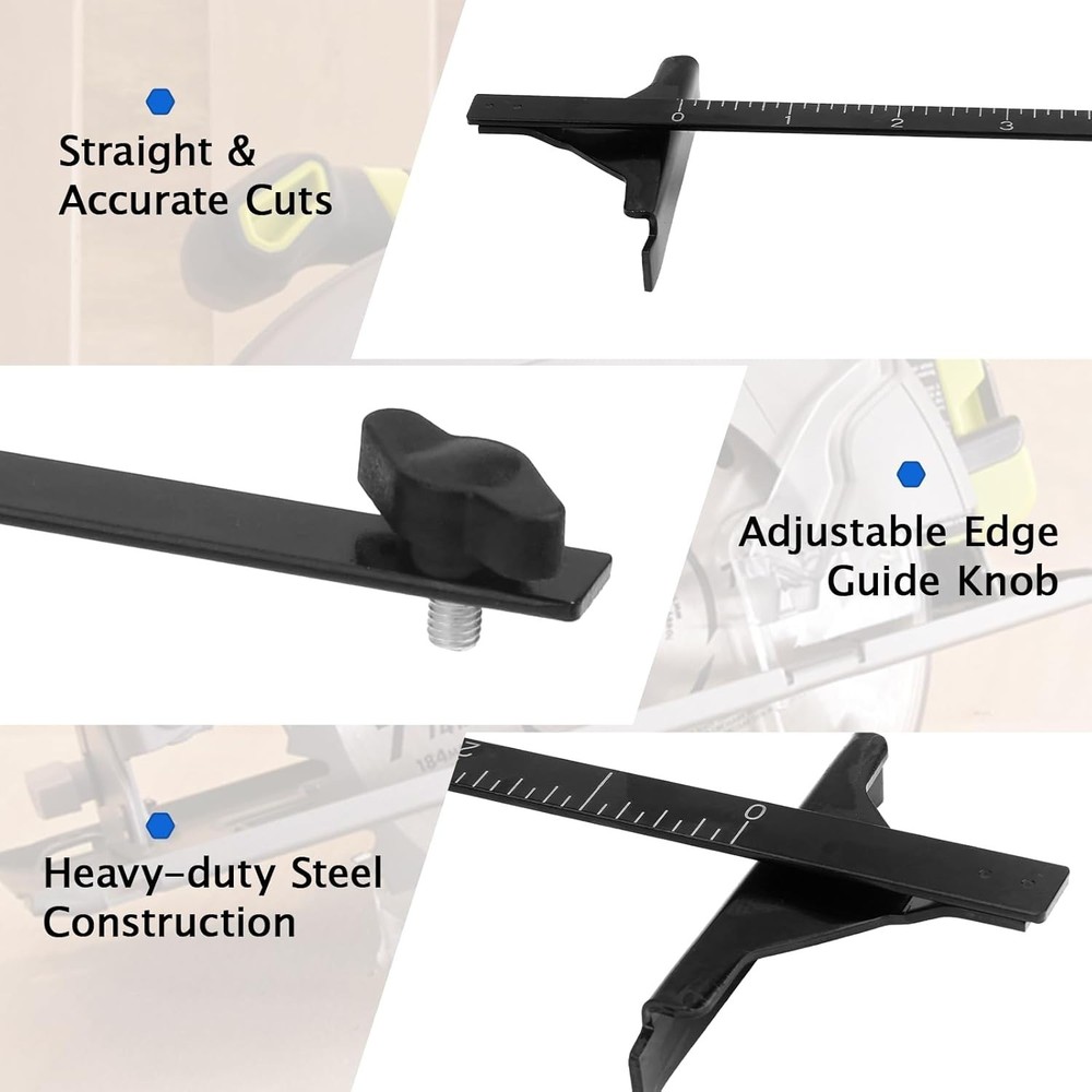 Replacement Rip Fence Guide for Ryobi Models - Tool-Free Installation Included