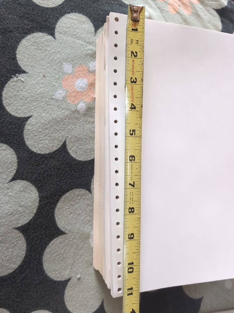 Continuous Dot Matrix Tractor Feed Printer Computer Paper 9.5"×11" & RARE