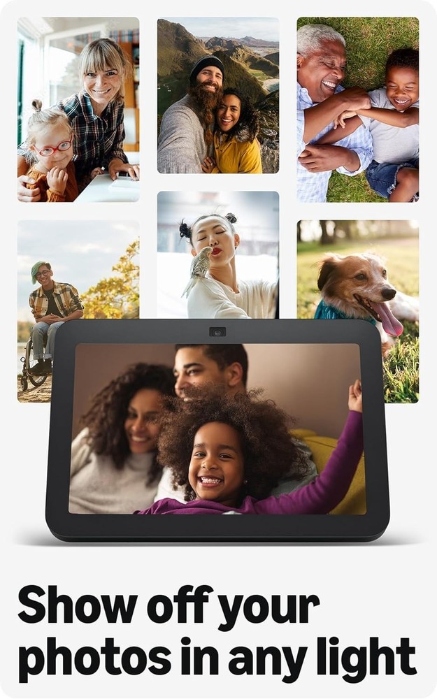 New Amazon Echo Show 8 - 3rd Generation - 3D Spatial Audio Alexa - Glacier White