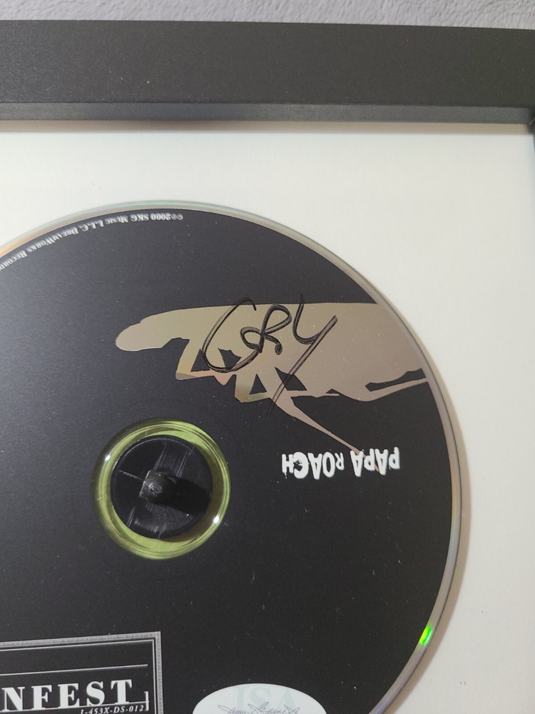 Jacoby Shaddix Signed Cd Display JSA Certified Infest 2000