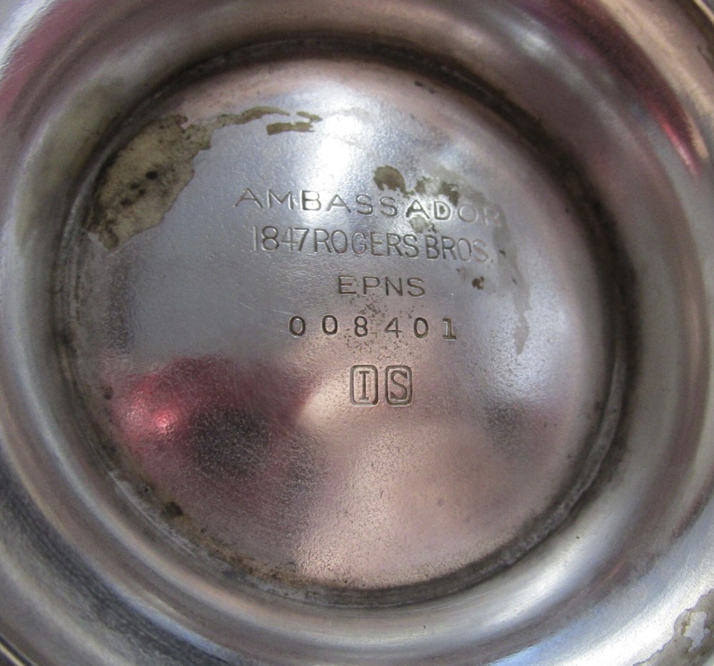 AMBASSADOR 1919 Rogers Silverplate 3 Pc Coffee Service No Monogram bbg