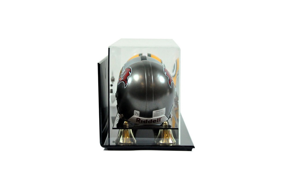 DELUXE TRIPLE MINI HELMET WALL MOUNTABLE DISPLAY