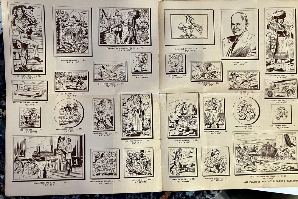Vintage Ungar-Craft Catalog for Wood Burning | Plaques Pins Projects