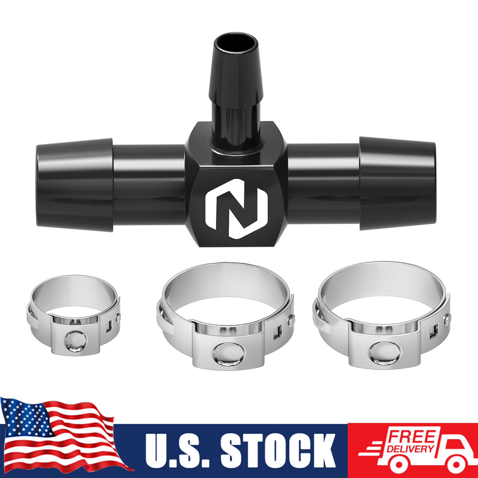 For Can-Am Maverick X3 Turbo Coolant Hose T Fitting Pipe Connector Max 2017-2023