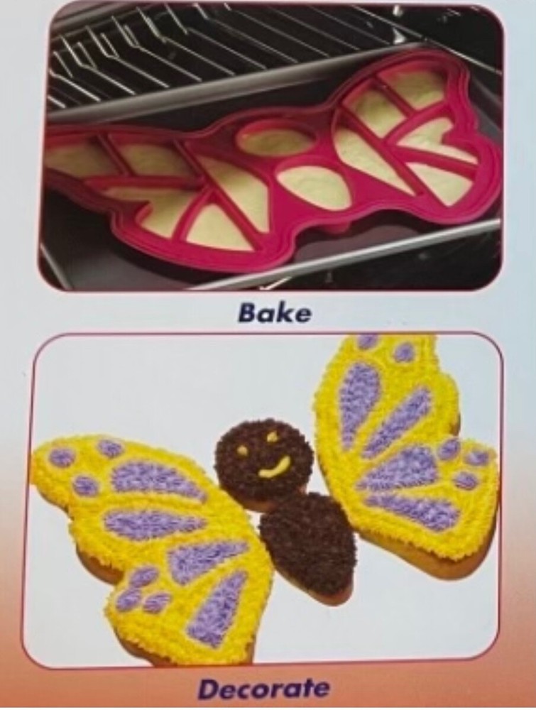 NIB. Butterfly Silicone Pull Apart Cupcake Baking Mold Lifetime Brands Inc.