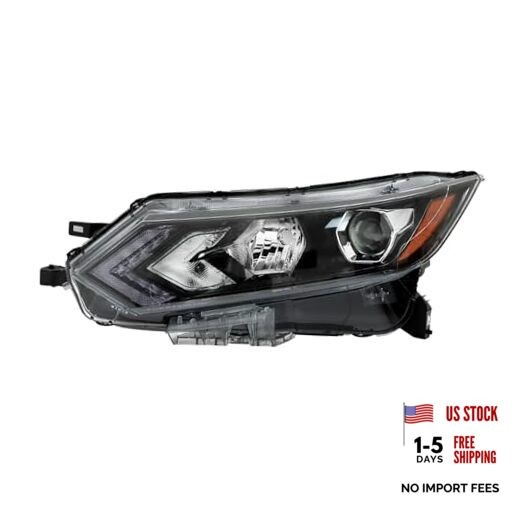 Headlight Headlamp Assembly Halogen Replacement for Rogue Sport 2020 2021