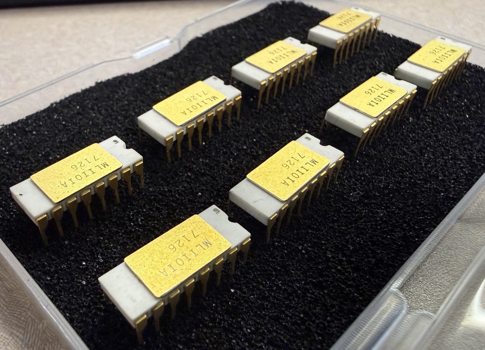 Lot of 4 Microsystems ML1101A -Cross-Ref C1101A-Ceramic DIP IC PMOS SRAM -Memory