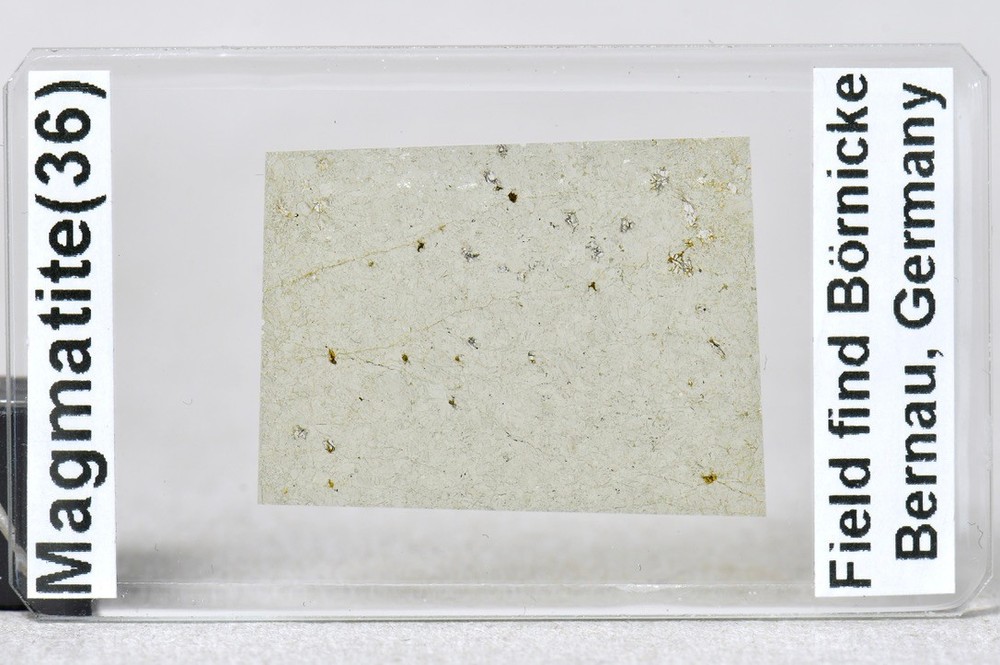 rare MAGMATITE volcanic rock thin section STUNNING microscope slide