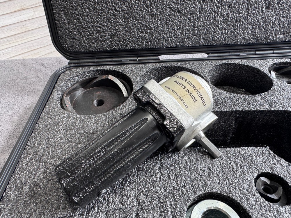 Rectorseal Punch & Die Knockout Tool Set with Drill Powered Drive Unit