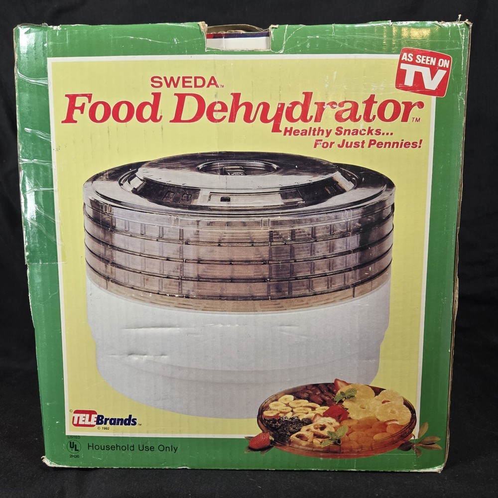 Sweda Electric Food Dehydrator Kitchen Countertop Stackable Trays TeleBrands
