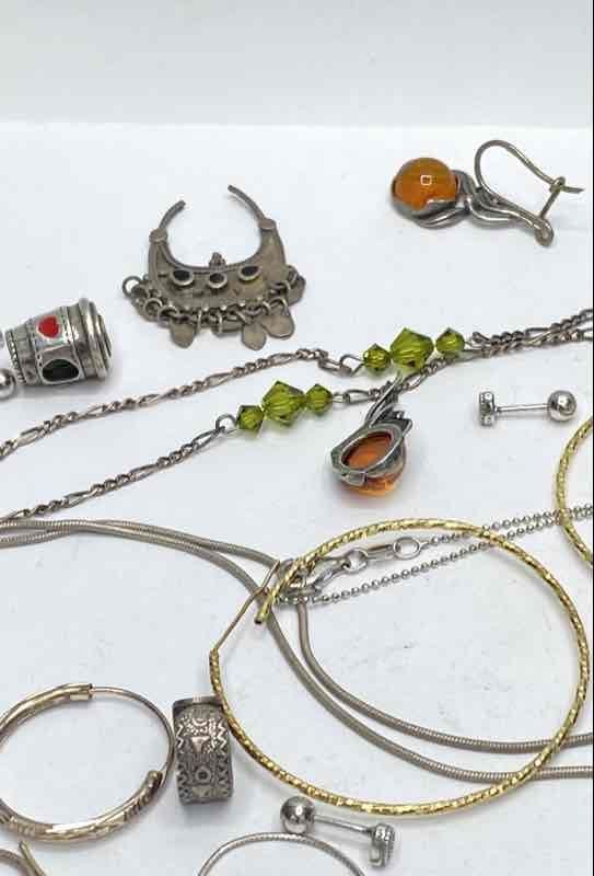 925 Sterling Silver Jewelry Scrap Bundle 32.56g